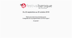 Desktop Screenshot of festivalbaroque-pontoise.fr