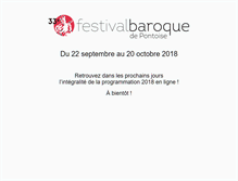 Tablet Screenshot of festivalbaroque-pontoise.fr